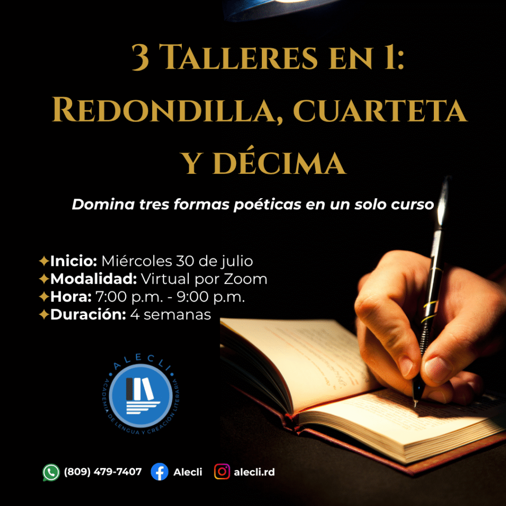 3 talleres en 1: redondilla, cuarteta y decima